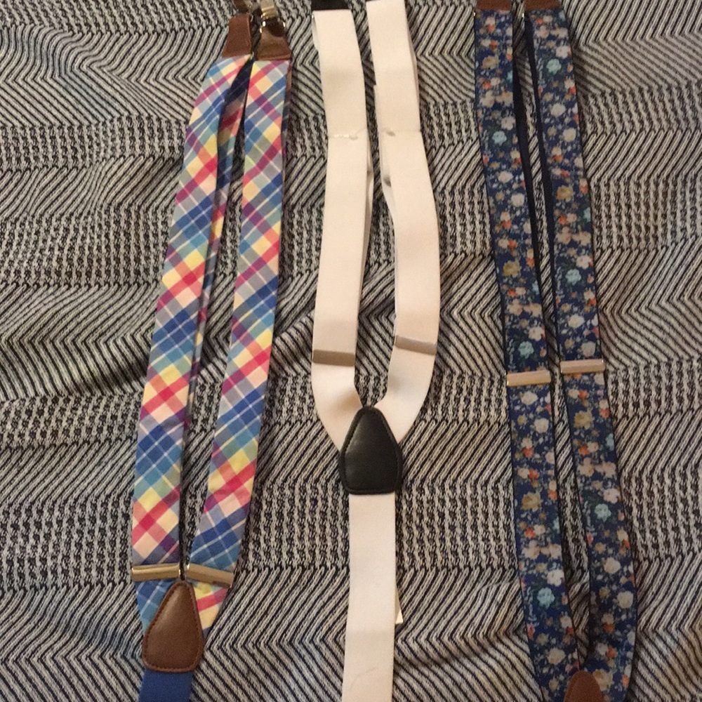 3 sets of suspenders